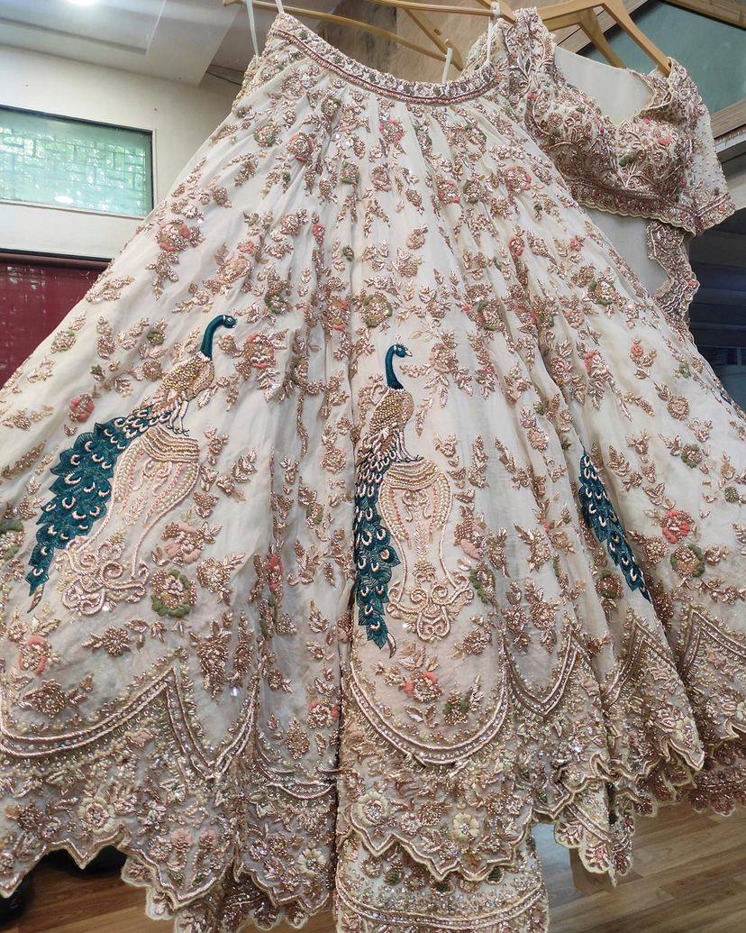 New Launching the 4 Meter Flare Fox Georgette Lehenga Adorned with Sequins Embroidery, Cancan and Canvas Patta