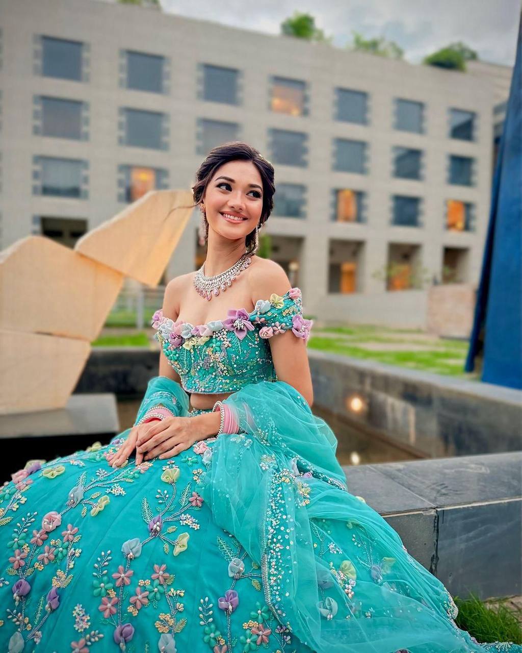 Launching 4 meter flared Fox Georgette Sequins Embroidered Work Lehenga choli, Exceptional Quality with Can-Can and Canvas Layers, A Perfect Fusion of Glamour and Comfort