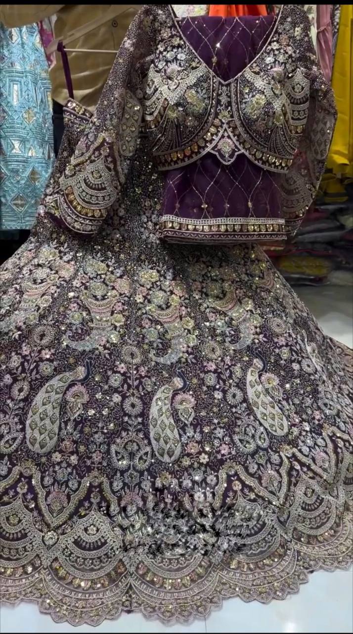 New Launching 5 meter flared Coding Sequins Work Lehenga, Exceptional Quality with Can-Can and Canvas Layers, A Perfect Fusion of Glamour and Comfort