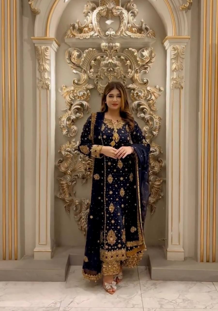 NEW PARTY WEAR DESIGNER DRESS SET