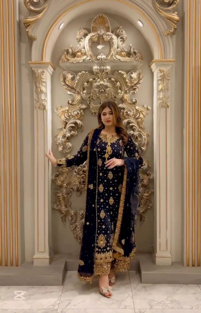 NEW PARTY WEAR DESIGNER DRESS SET