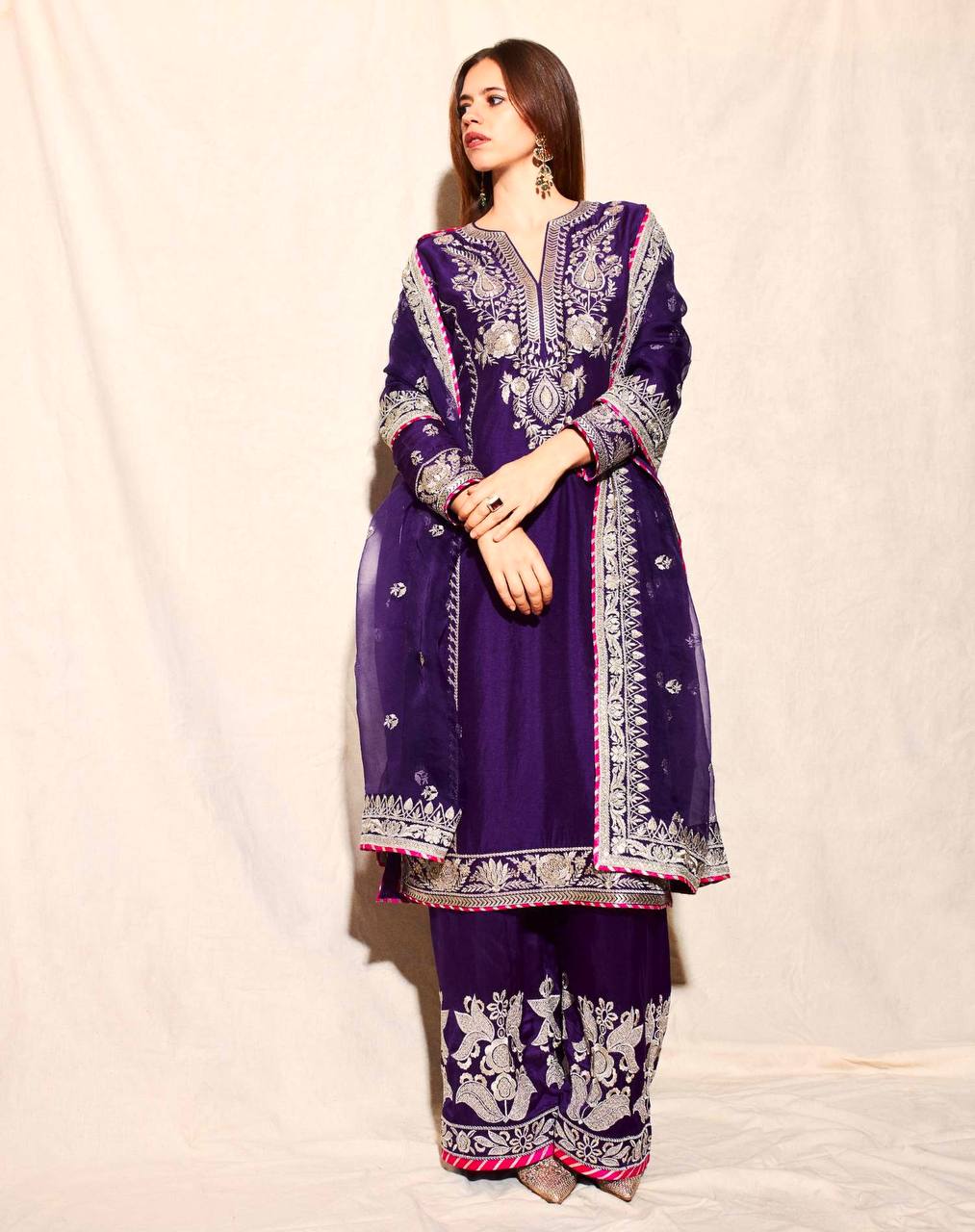 NEW LUNCHING DESIGNER DRESS Embroidery Sequence Work FullyStitched