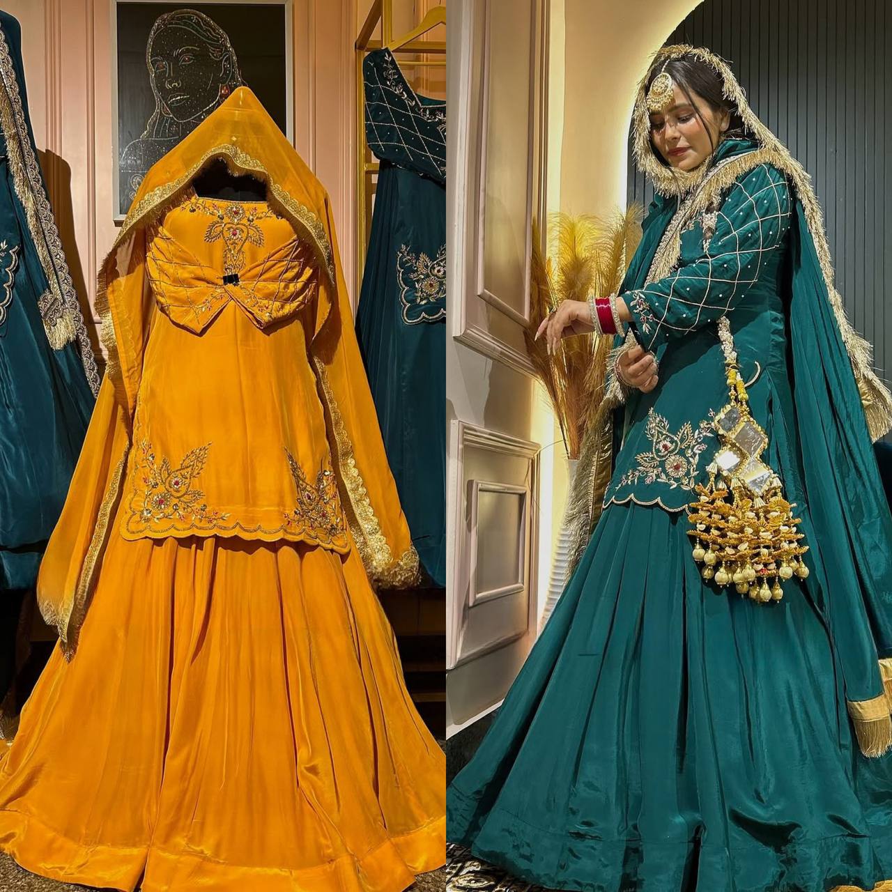 New BEAUTIFUL DESIGNER Embroidery Work AND Fully Stitched WITH Full sleeve