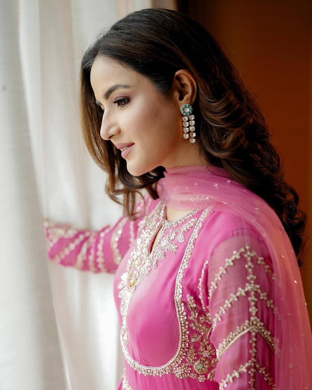 Launching New Designer Party Wear Look Full Heavy Embroidery Sequence Work Gown With Fully Stiched and Dupatta Ready to Wear Collection