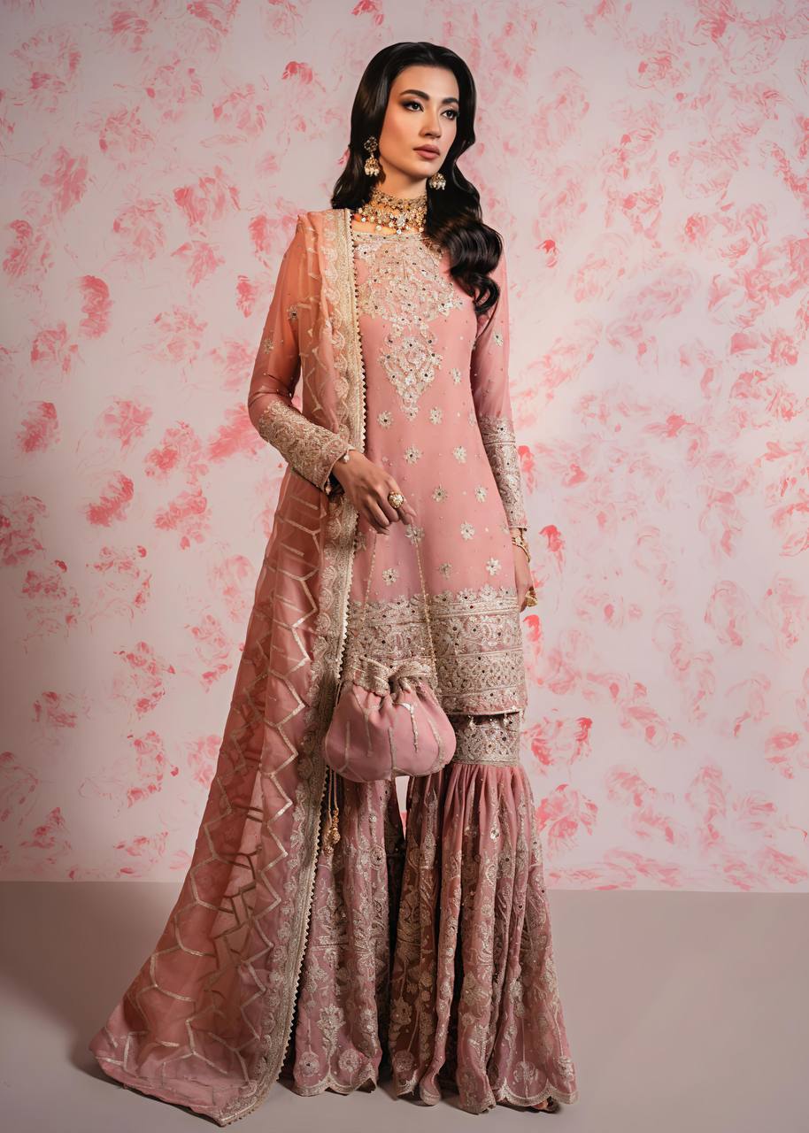 New Collection In Heavy Georgette Top-Plazzo And Dupatta Set Fully Stitched Ready To Wear