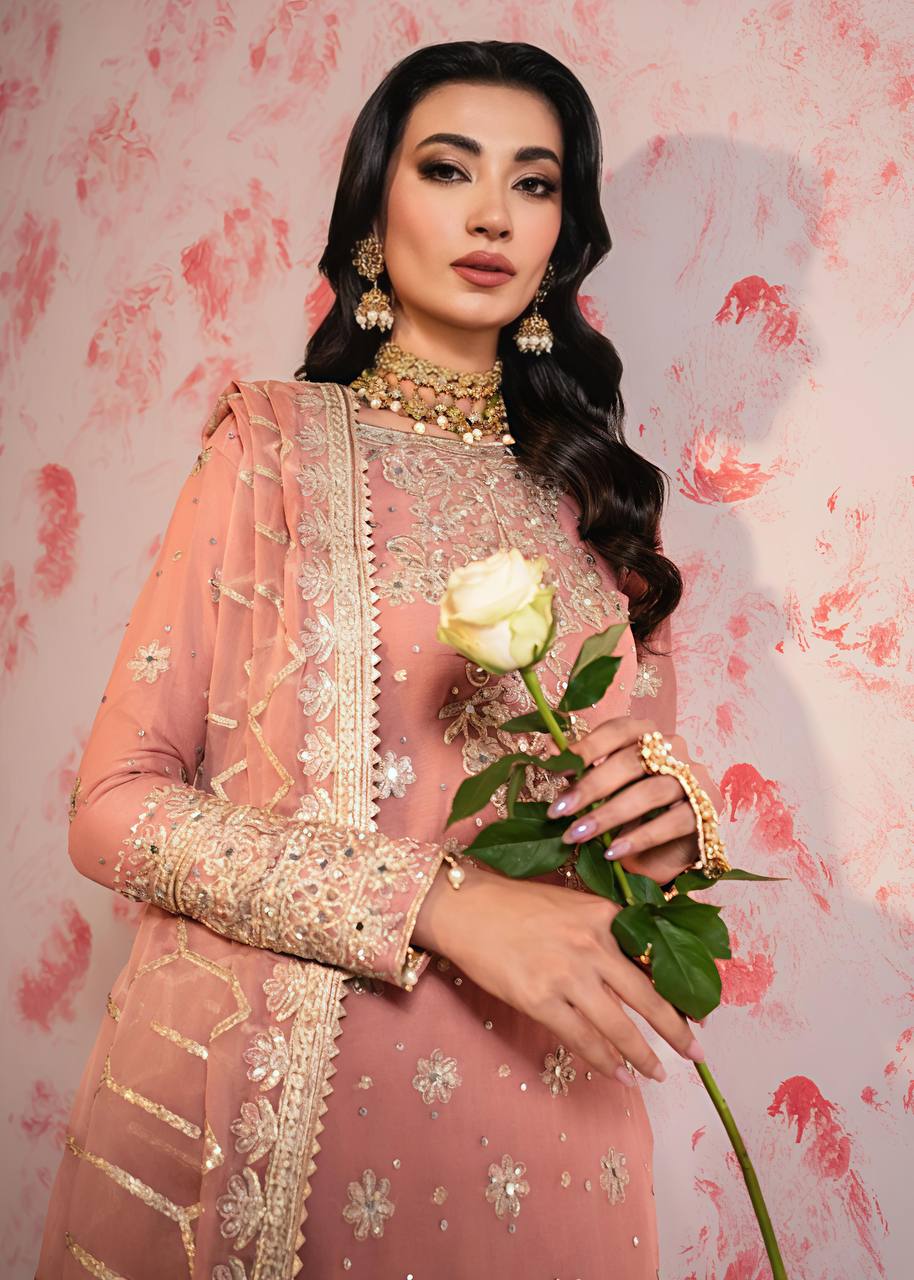 New Collection In Heavy Georgette Top-Plazzo And Dupatta Set Fully Stitched Ready To Wear