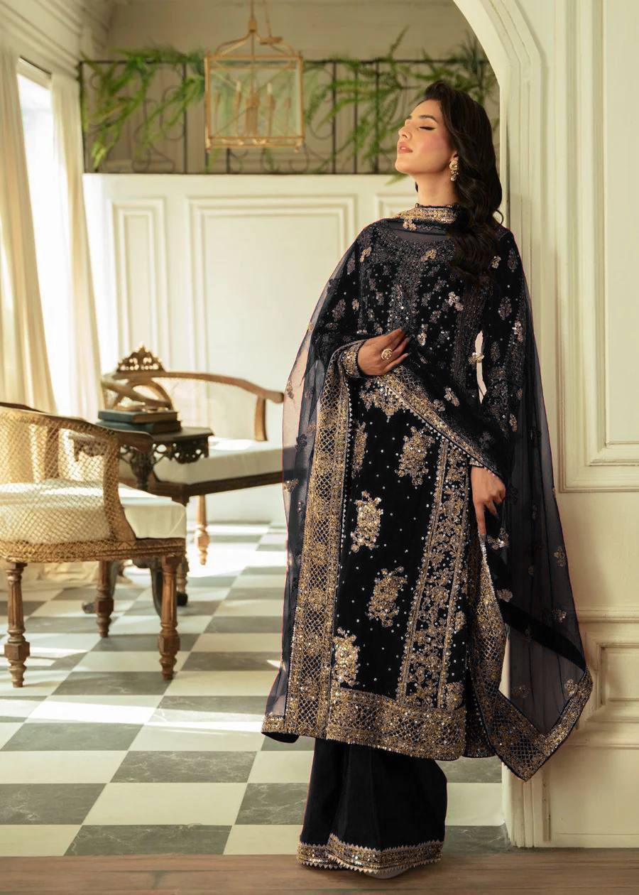 New Super Hit Designe Collection Beautiful Heavy Embroidery Sequins And Riveted Moti Work Top - Plazzo With Dupatta