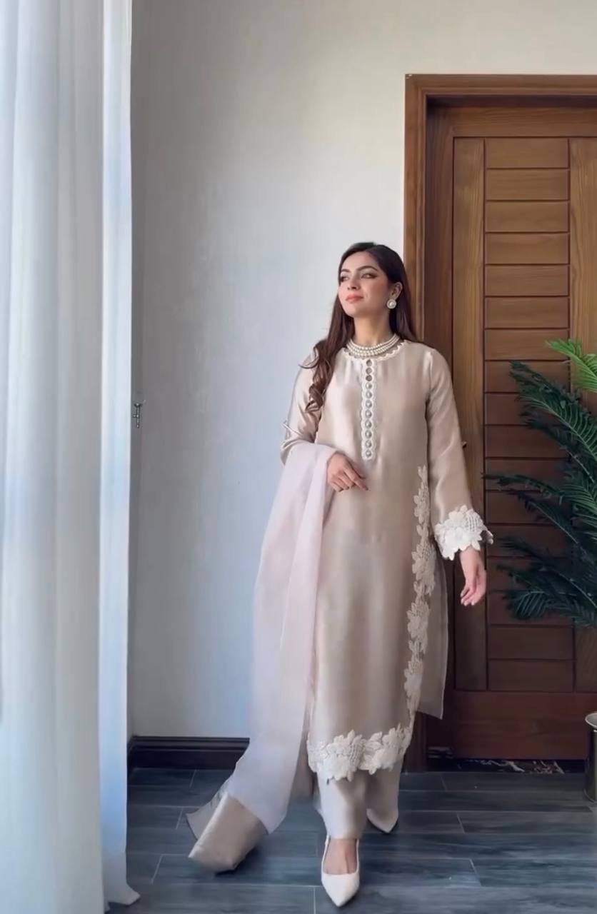 DESIGNER HEAVY TOP PLAZZO SUIT SET